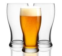 MAURY'S IL NUMERO UNO DEL RISPARMIO Set 3/6/12 Bicchieri Alti per Birra - Vetro Trasparente, 565 ml, Eleganti, Calici Adatti per Birra e Cocktail - Diametro 8x18H