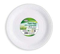 Maury's Piatti 50 Pz Piani 23 Cm Compostabili Biodegradabili