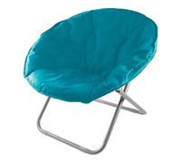 Maury's Poltrona Moon Fantasia Turchese, Pieghevole e Morbida, Dimensioni 75x82H cm per il Massimo Relax Eleganza e Comfort