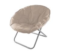 Maury's Poltrona Moon Fantasia Variata, Rotonda, Pieghevole e Morbida, Dimensioni 75x82H cm per un Relax Personalizzato Stile e Comodità (ECRU)