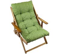 MAURY'S Poltrona Sdraio Harmony Relax Comodona in Legno 3 posizioni con Cuscino