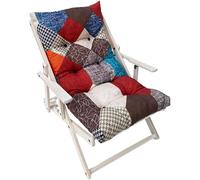 MAURY'S Poltrona Sdraio Relax Comodona in Legno 3 posizioni con Cuscino Imbottito Adatta a Ogni Ambiente (Maurytchwork Multicolor)