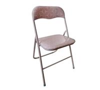 Maury's Sedia Shape Richiudibile Struttura in Plastica e Alluminio Seduta Morbida Colorazione Varia ideale per Camerette Camere e Uffici (Cipria)