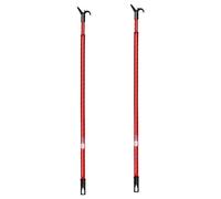 Maury's Set 2 Aste Prendiabiti Telescopica Allungabile Da 82 cm a 152 cm Manico Appendiabiti per Armadio Guardaroba