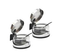 Maury's set 2 Condì Formaggiera Da Tavola Ristorante Inox Con Cucchiaino