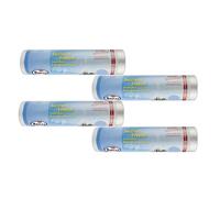 MAURY'S Set 4 Sacchetti Freezer 300 pz ciascuna, Riutilizzabili, Bordi Sigillati, Polietilene (PE), Trasparente, Cerniera, Adatto al Congelatore, 28 x 42 cm