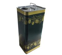 8 PZ LATTINE LATTINA TANICHE TANICA BANDA STAGNA PER OLIO LT.5 CON TAPPI