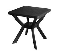 Maury's Tavolo da Giardino in Plastica: Moderno, Resistente ed Adatto anche per gli Interni.Facile da Riporre e Perfetto per gli Spazi Esterni. (Antracite, Reno Pieghevole-70x70cm)