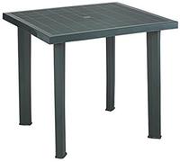 Maury's Tavolo da Giardino in Plastica: Moderno, Resistente ed Adatto anche per gli Interni.Facile da Riporre e Perfetto per gli Spazi Esterni. (Verde, Fiocco-80x75xh72 cm)