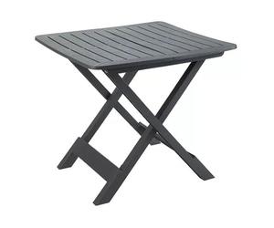 Maury's Tavolo da Giardino in Plastica: Moderno, Resistente ed Adatto anche per gli Interni.Facile da Riporre e Perfetto per gli Spazi Esterni. (Antracite, Tevere Pieghevole-80x72xh70 cm)