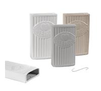 Maury's Umidificatore d'Acqua per Radiatore 3PZ - con Gancio, Ambiente, Termosifone, Riscaldamento, Ceramica, Rilascio Efficiente, Casa, Idea Regalo, Evaporatore - Colore Assortito (Righe con scritta)