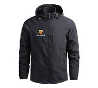 MAUXpIAO Giacca da uomo Vǎ-l ēňciā Felpa con cappuccio impermeabile Cappotto antivento da esterno Abbigliamento sportivo corsa/A/XS