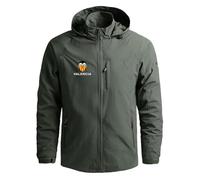 MAUXpIAO Giacca da uomo Vǎ-lēňciā Felpa con cappuccio impermeabile Cappotto antivento da esterno Abbigliamento sportivo corsa/C/XXS