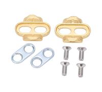 Mavaol 1 paio di tacchette per pedali da bicicletta in rame, piastra di bloccaggio per pedali, accessori migliorati per bicicletta