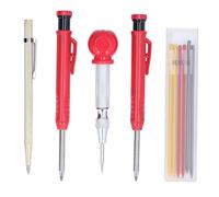 Mavaol 10 pezzi Kit di marcatura per tracciatore Kit di matite per carpentiere con matita per carpentiere meccanico 3 ricariche per pennarelli colorati