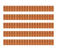 Mavaol 100 etichette fatte a mano in microfibra durevole stampa trasparente liscia comoda etichetta in rilievo (Chocolate)