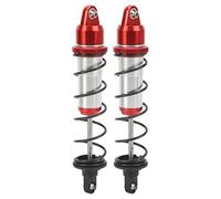 Mavaol 2PCS Ammortizzatori anteriori Assorbimento degli urti Migliora la stabilità Ammortizzatore anteriore RC ad alta resistenza da 180 mm per 1/5 RC Car (Red)