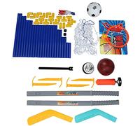 Mavaol 3 in 1 Sport Canestro da Basket Porta da Calcio Hockey Centro di attività per Interni ed Esterni per Bambini Piccoli TY1819