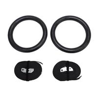 Mavaol Anelli per Ginnastica Anelli per Esercizi Neri Set per Allenamento in Palestra a casa per la Forza del Corpo