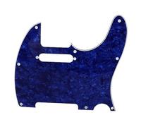 Mavaol Battipenna per chitarra Piastra di protezione antigraffio per chitarra elettrica durevole in PVC per pratica di performance sul palco Telecaster Nero (GQ231 Blue Pearl)