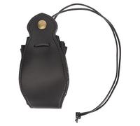 Mavaol BORSA PER DADI IN PELLE NERA CON COULISSE VASSOIO PORTATILE PORTATILE FATTO A MANO PER GIOCHI DI DADI