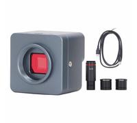 Mavaol CAMERA MICROSCOPE USB 4K 8MP OCCELO ELETTRONICO DITIPAGGIO con obiettivo zoom da 0,5x e sensore di immagine Adattatore HD da 30 mm da 30 mm per microscopi industriali