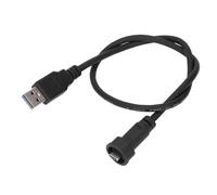 Mavaol Cavo connettore resistente all'acqua Tipo C Fibbia maschio a USB3.0 Maschio Cavo di prolunga con spina diritta Lunghezza 0,5 m 30 V 1,5 A