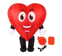 Mavaol Costume Gonfiabile a Cuore Rosso dell'Amore, a Prova di Acqua, a Prova di Strappo, a Forma di Cuore, per Confessioni per Adulti, Spettacoli Teatrali, Feste Cosplay (FZ2081A L)