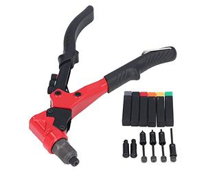Mavaol Kit pistola rivettatrice universale integrata efficiente per rivettatura di metallo e pelle