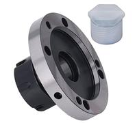 Mavaol Pinza Mandrino Base Rotonda 7 Fori di Montaggio Diametro 100mm Acciaio al Carbonio per Tornio di Fresatura CNC