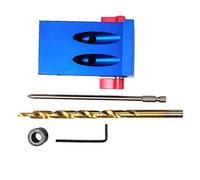 Mavaol Pocket Hole Jig Kit System Set di strumenti per falegnameria per la lavorazione del legno con punta da trapano Mini