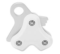 Mavaol Puleggia in lega di alluminio per boa da immersione subacquea, avvolgicavo in metallo, accessori efficienti per immersioni in apnea. (Bianca)