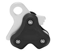 Mavaol Puleggia in lega di alluminio per boa da immersione subacquea, avvolgicavo in metallo, accessori efficienti per immersioni in apnea. (Nera)