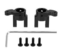 Mavaol RC Ruota anteriore in lega di alluminio C Sedile C Base per pezzi di ricambio per auto da arrampicata HBX 2098B 1/24 (Black)