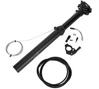 Mavaol REGGISELLA BICICLETTA NERO IN LEGA DI ALLUMINIO FILO DI CONTROLLO SOLLEVAMENTO PRESSIONE OLIO per ROAD MOUNTAIN BIKE (External wiring 30.9MM*375MM)