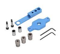 Mavaol Set di maschere di guida per trapano autocentranti, boccole per trapano da 6 mm 8 mm 10 mm, lega di alluminio, posizionamento accurato dei fori per la lavorazione del legno