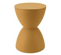 Mavaol Sgabello a forma di clessidra in plastica Sgabello rotondo moderno semplice in stile nordico per la casa per il camerino del bagno (Turmeric)
