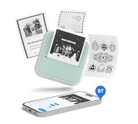 Mavaol Stampante termica Bluetooth portatile Mini 57 mm, stampe ad alta risoluzione, batteria ricaricabile, per progetti fai da te, diario, etichette e stampa fotografica (GR-1)