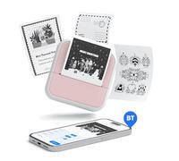 Mavaol Stampante termica Bluetooth portatile Mini 57 mm, stampe ad alta risoluzione, batteria ricaricabile, per progetti fai da te, diario, etichette e stampa fotografica (P-1)
