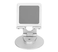 Mavaol Supporto per telefono pieghevole Supporto da scrivania in alluminio ad altezza regolabile per laptop inferiori a 17,3 pollici (Argento)