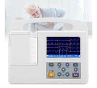 Mavdecll Monitor ECG/EKG Portatile, Monitor Segni Vitali a 12 Canali, Schermo LCD da 3.5 Pollici, con Carta da Stampa Elettrocardiografica, per unità di Terapia Intensiva Segni Vitali