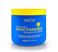 MAVE Paradise Enzyme Scrub - Peeling naturale con mango, papaya e sale dell'Himalaya - Per la pelle radiosa, rimuove le cellule morte - Ideale per viso, corpo e pelle sensibile