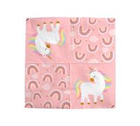maverick tovaglioli per feste con unicorno rosa. tovaglioli per feste e compleanni dei bambini unicorni e arcobaleni. 20 pezzi 33x33cm. made in europe