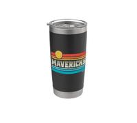 Mavericks California Retro Sunset Surf Trip I Love Surfing Bicchiere termico in acciaio inox doppia parete