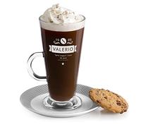 Maverton Bicchiere per latte macchiato - In vetro - Incisione personalizzata - 360 ml - Tazza per caffellatte - Cioccolata calda - Per compleanno - Per uomo - Per Lui - stella