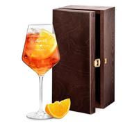 Maverton Calice per spritz aperol - Incisione laser regalo donna compleanno - In vetro 530 ml o 350 ml - Calici personalizzati con nome - Idee regalo Lei per ogni occasione speciale - Ciao