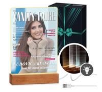 Maverton Cornice a LED in vetro acrilico personalizzabile - Quadro in 3D con foto - Immagine con illuminazione LED - Lampada luminosa con foto - Idea per Lei o Lui - Dimensioni: L/XL - VANITY FAIRE