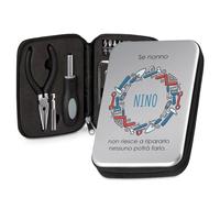 Maverton Kit di Attrezzi Compatto - Personalizzazione Stampata a Colori - Mini - Cassetta Attrezzi - Tascabile - Dimensioni 16 x 11 cm - regalo uomo - Attrezzi