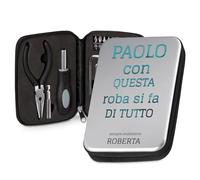 Maverton Kit di Attrezzi Compatto - Personalizzazione Stampata a Colori - Mini - Cassetta Attrezzi - Tascabile - Dimensioni 16 x 11 cm - regalo uomo - Sodisfazione