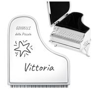 Maverton portagioie a forma di pianoforte - Porta gioielli personalizzato - Portagioielli piano per compleanno donna - Organizer accessori per Prima Comunione - Idea per Lei o coppia - stella